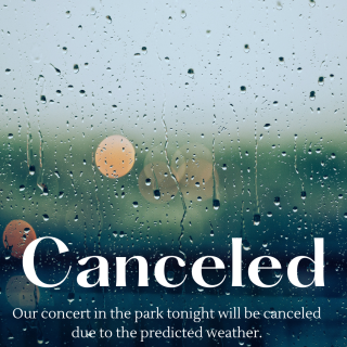 Concert Canceled