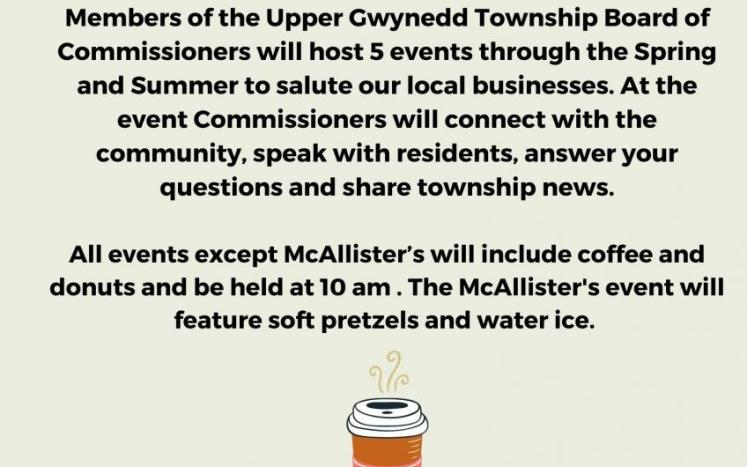 Coffee with the Commissioners event flyer
