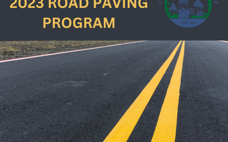 2023 Road Paving Program Graphic